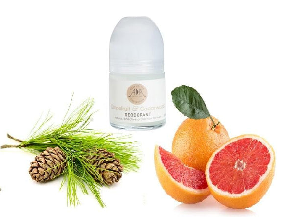 Grapefruit & Cedarwood Roll-on Deodorant 50ml - ekoface