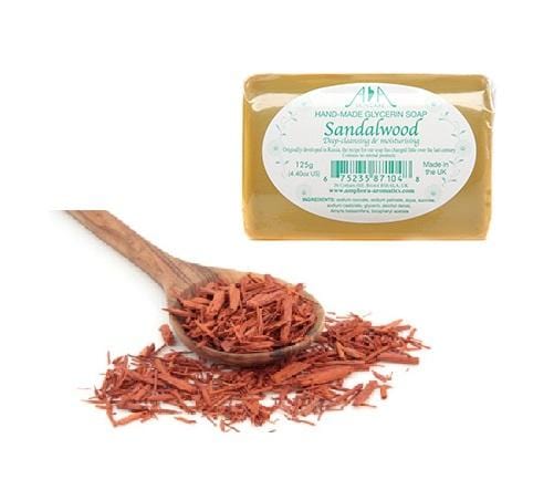 Sandalwood Clear Vegetable Glycerin Soap 125g - ekoface