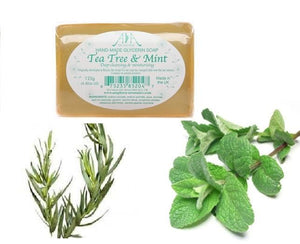 Tea Tree & Mint Clear Vegetable Glycerin Soap 125g - ekoface
